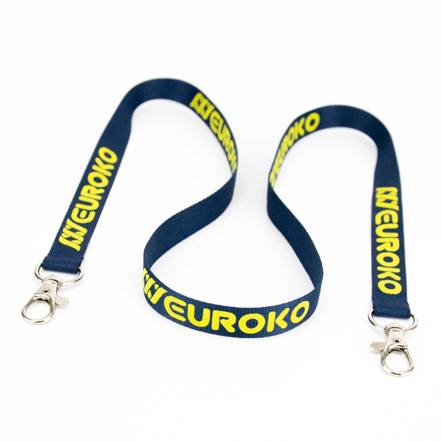 Double mousqueton pratique pour badges, clés et accessoires multiples.