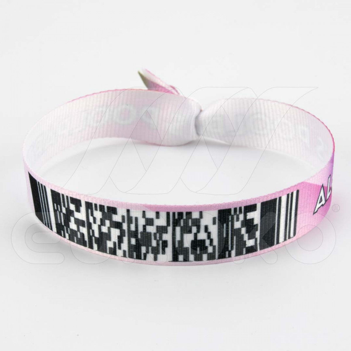 Fabric Wristbands 20mm with barcode www.euroko.eu