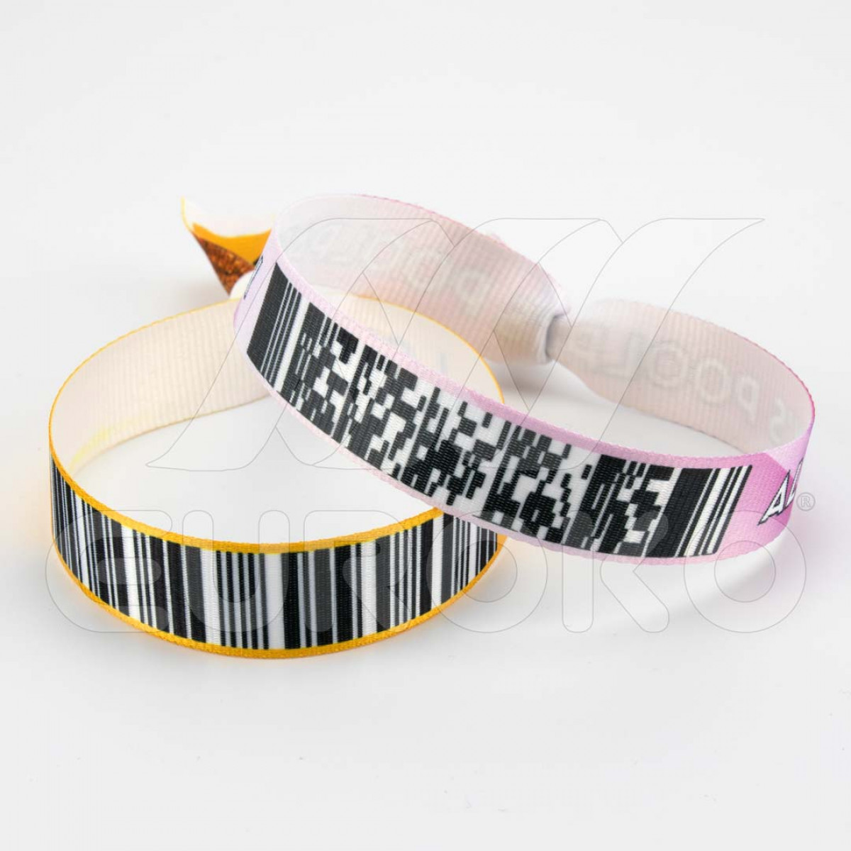 Fabric Wristbands 20mm with barcode www.euroko.eu