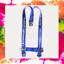 Custom Satin Lanyards with Buckle and Safety Breakaway