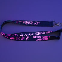 Neon Lanyard with Safety Strap