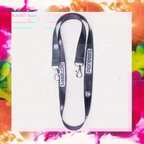 Custom Satin Lanyards with Double Hook