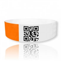 TYVEK Barcode Wristbands 25mm
