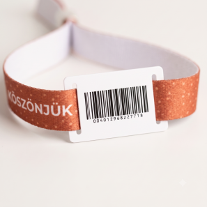 Barcode Wristband with PVC Tag