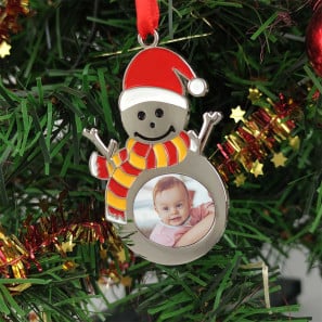 Personalised Ornament Snowman (Metal)