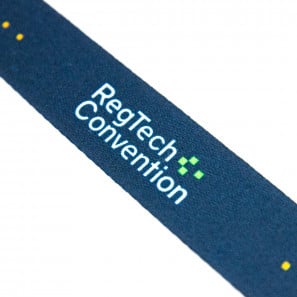 Double carabiner eco lanyard closeup