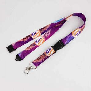 Ribbed Lanyard with Safety Breakaway and Plastic Buckle