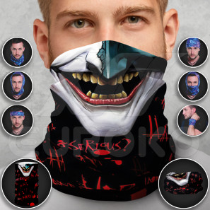 Pre-Finished Tube Scarf for Adults Halloween