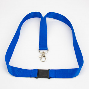 Plain lanyard with safety breakaway