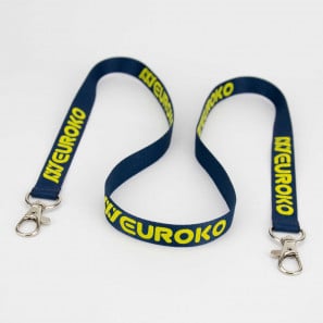 Screen Printed Lanyard with Double Hook