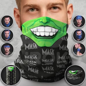 Pre-Finished Tube Scarf for Adults Halloween