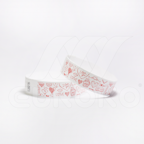 Tyvek Wristbands for Valentine's Day