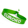 Custom screen printed wristband green