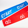 Customised start-finish ribbon