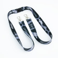 Custom lanyard with two carabiners and safety breakaway