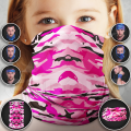 Multi Scarf for Kids Military Pink