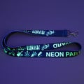 Personalised Lanyard Neon with Carbiner
