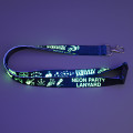Personalised Neon Lanyard with Safety Strap