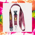 Satin Lanyards with Plastic Buckle