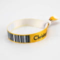 Textile Wristbands with Custom Barcode