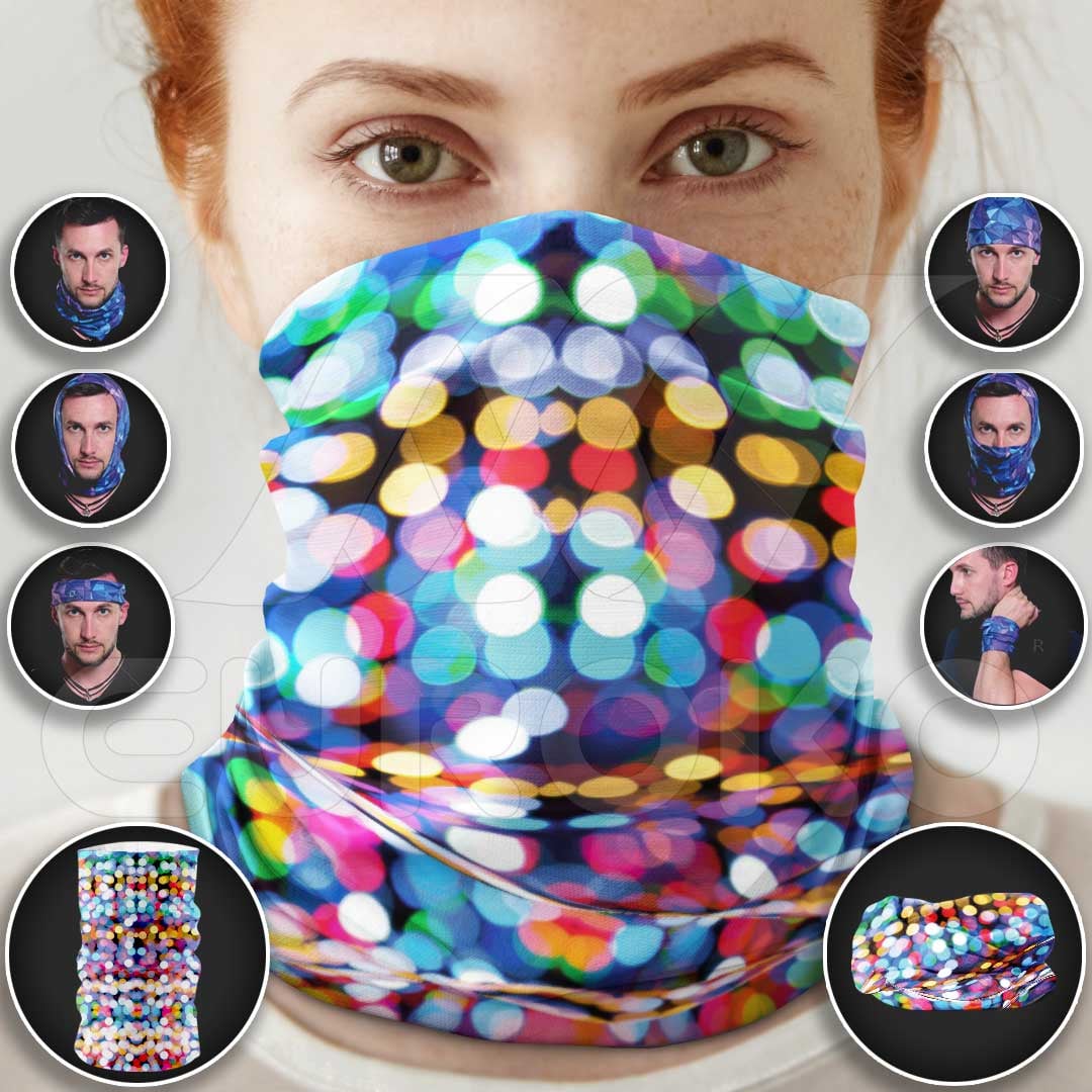 Über 10 Tragevarianten – als Maske, Stirnband, Halstuch und mehr.