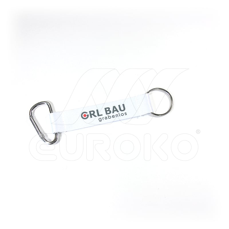 Mousqueton métallique robuste disponible en plusieurs couleurs.