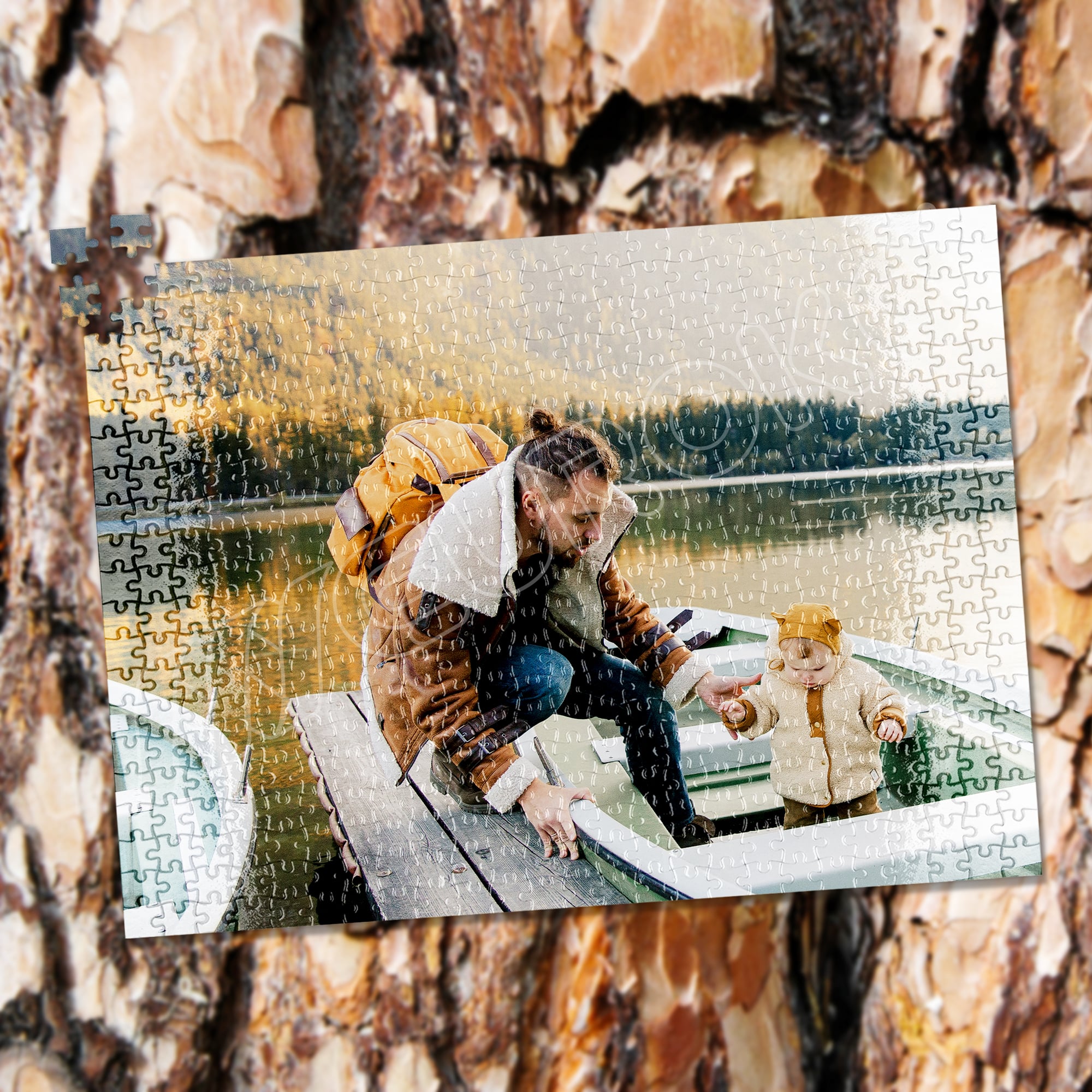 Transformez vos photos préférées en puzzle personnalisé unique.