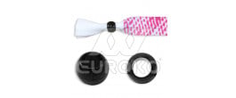 Plastic Bead Black (removable) - +€0.010 (+€0.012 Incl. Tax)
