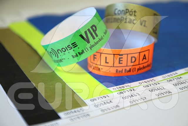 TYVEK Eintrittsbänder mit Abriss 25mm