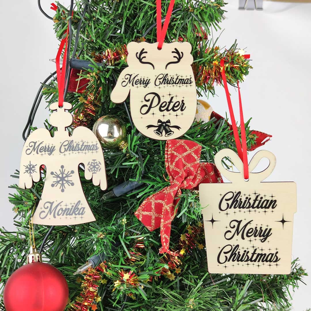 Kesztyű form&aacute;j&uacute; egyedi fa kar&aacute;csonyfad&iacute;sz